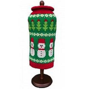 dallas dog Red with white Snowflakes Sweater Dog Dress