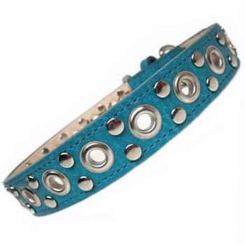 ATC Genuine Leather collar with Nickel Eyelet and Stud Cluster
