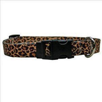  leopard design buckle dog collar