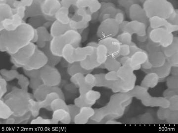 Silicon nanopowder, Silicon nanoparticles SEM