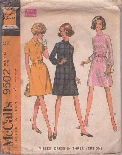 MOMSPatterns Vintage Sewing Patterns - McCall's 9502 Vintage 60's ...