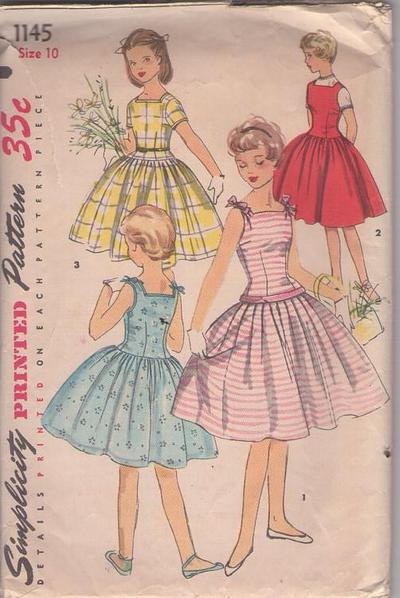 MOMSPatterns Vintage Sewing Patterns - Simplicity 1145 Vintage 50's ...