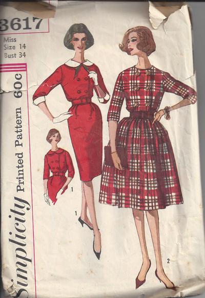 MOMSPatterns Vintage Sewing Patterns - Simplicity 3617 Vintage 60's ...