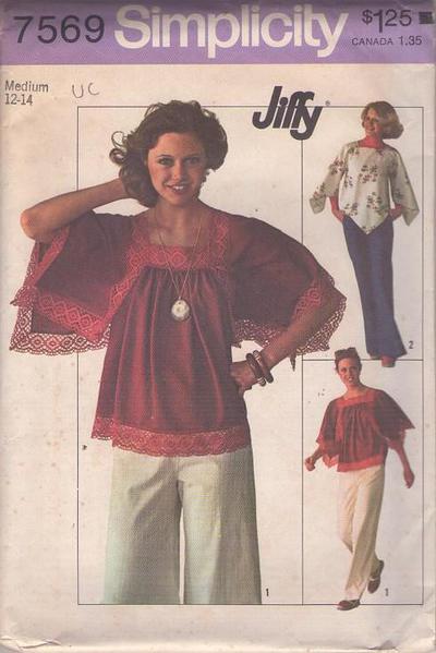 MOMSPatterns Vintage Sewing Patterns - Simplicity 7569 Vintage 70's ...
