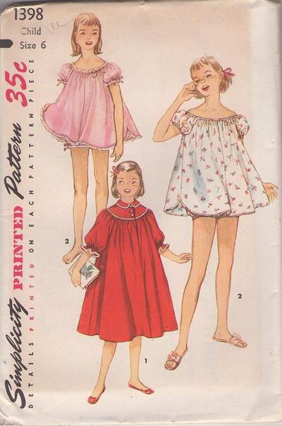 MOMSPatterns Vintage Sewing Patterns - Simplicity 1398 Vintage 50's ...