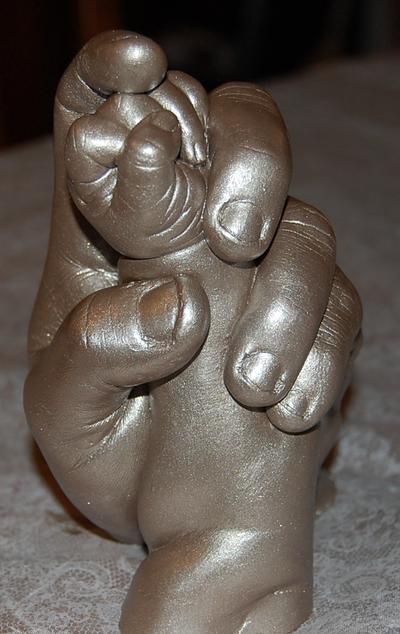 Baby hand sculpture hotsell