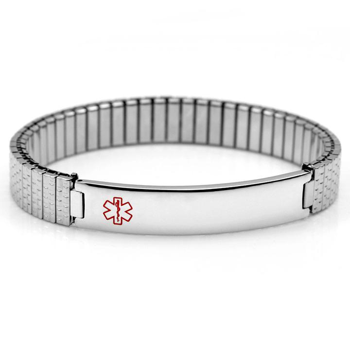 #2492 Ladies Sleek Stylish Stretch Expansion Medical ID Bracelet